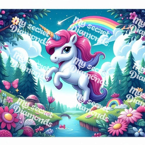 Lienzo "Valle unicornio”