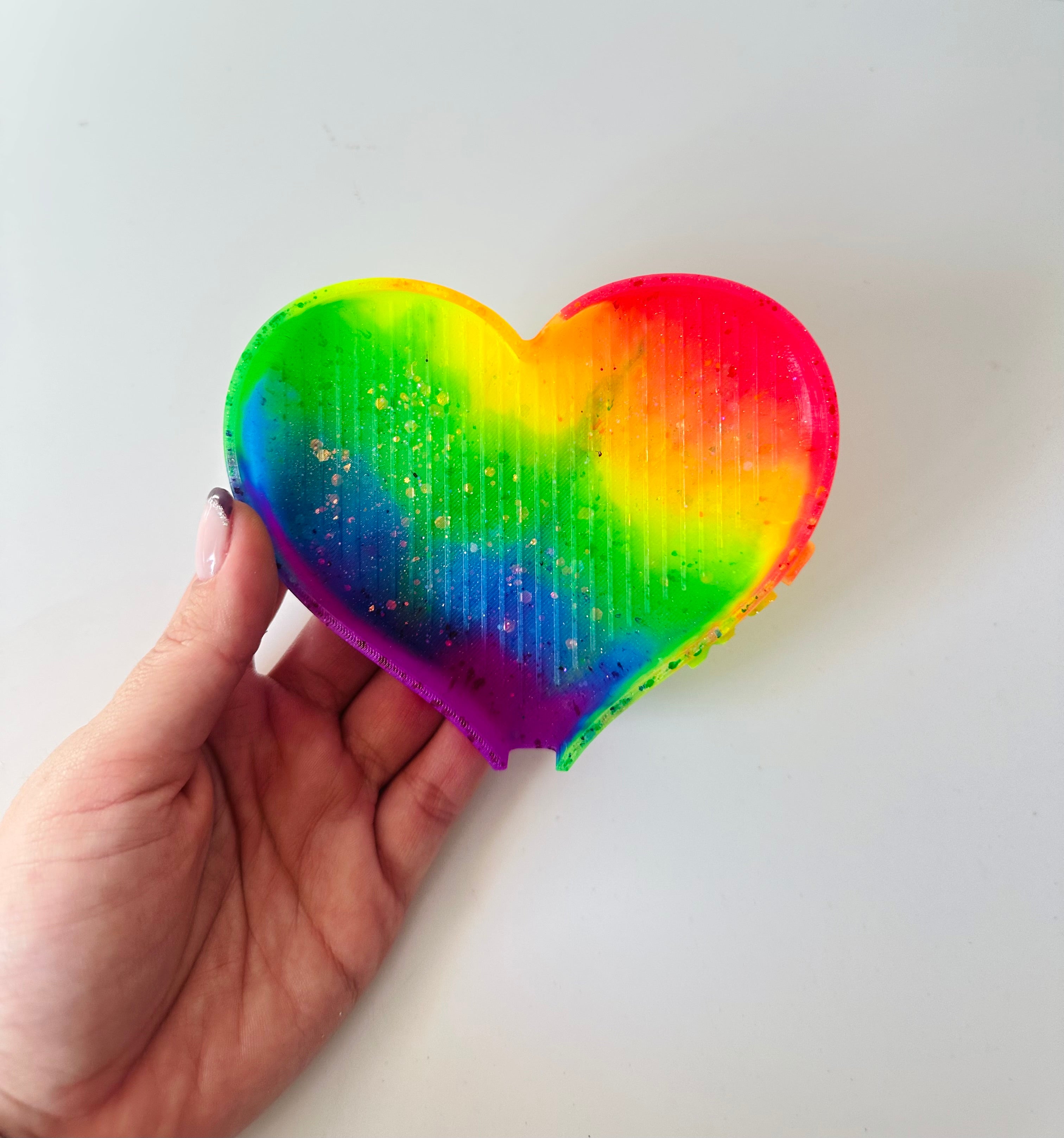 Bandeja dp resina “Corazón grande”