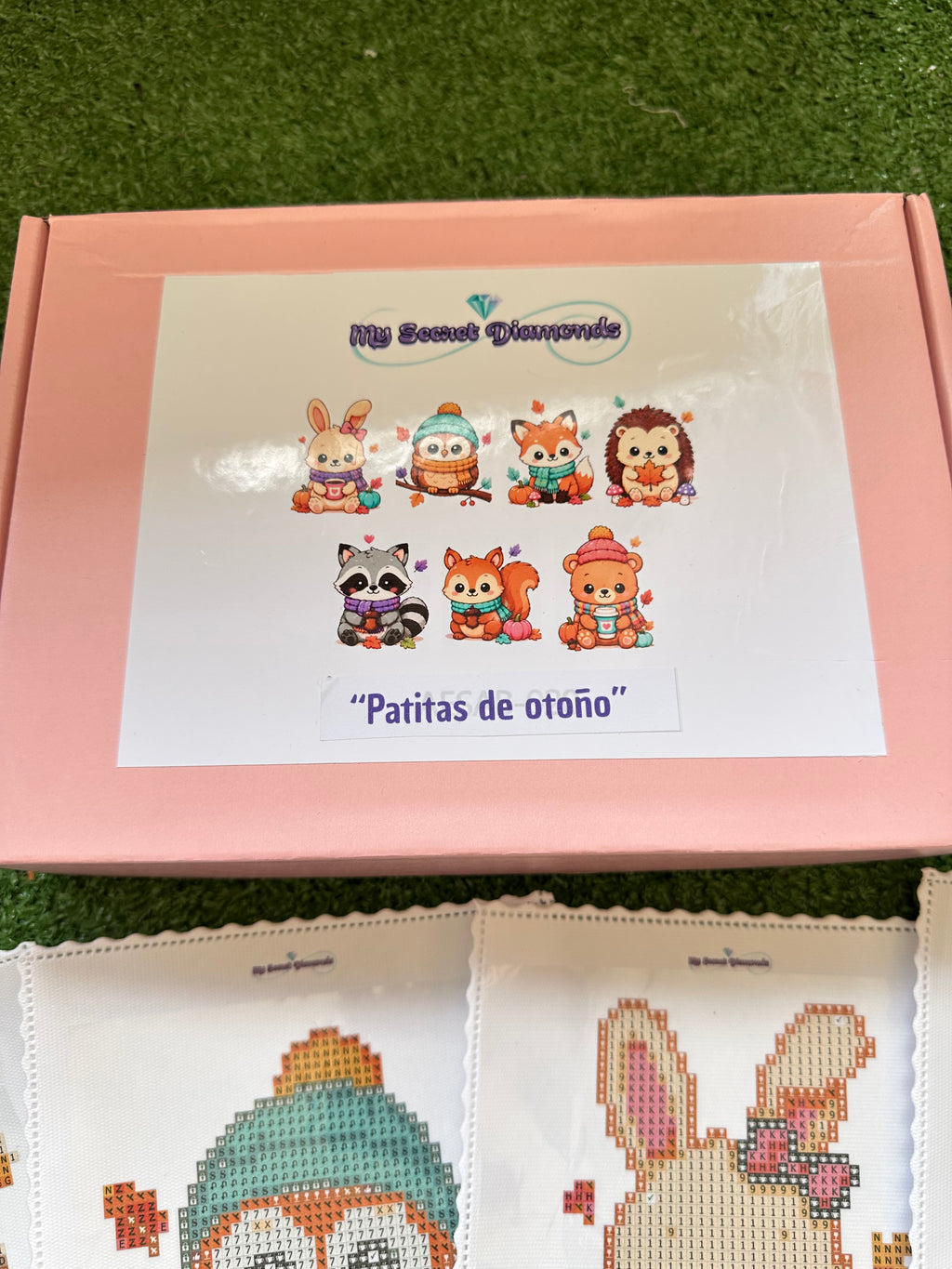PREVENTA Kit mini lienzos   "Patitas de otoño”