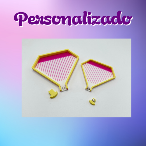 *Personalizable* Bandejas diamante con tapón imantado