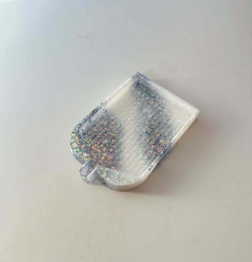 Bandeja dp resina “barqui abierta mediana ”