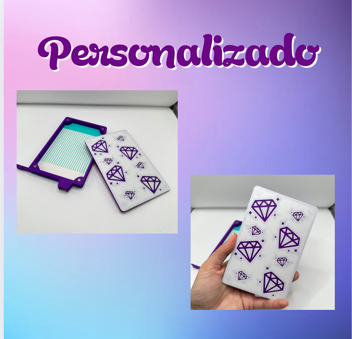 *Personalizable* Bandeja con tapón deslizante y tapa imantada