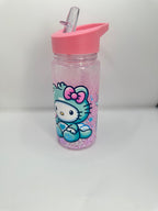 Botella  shaker  con cañita