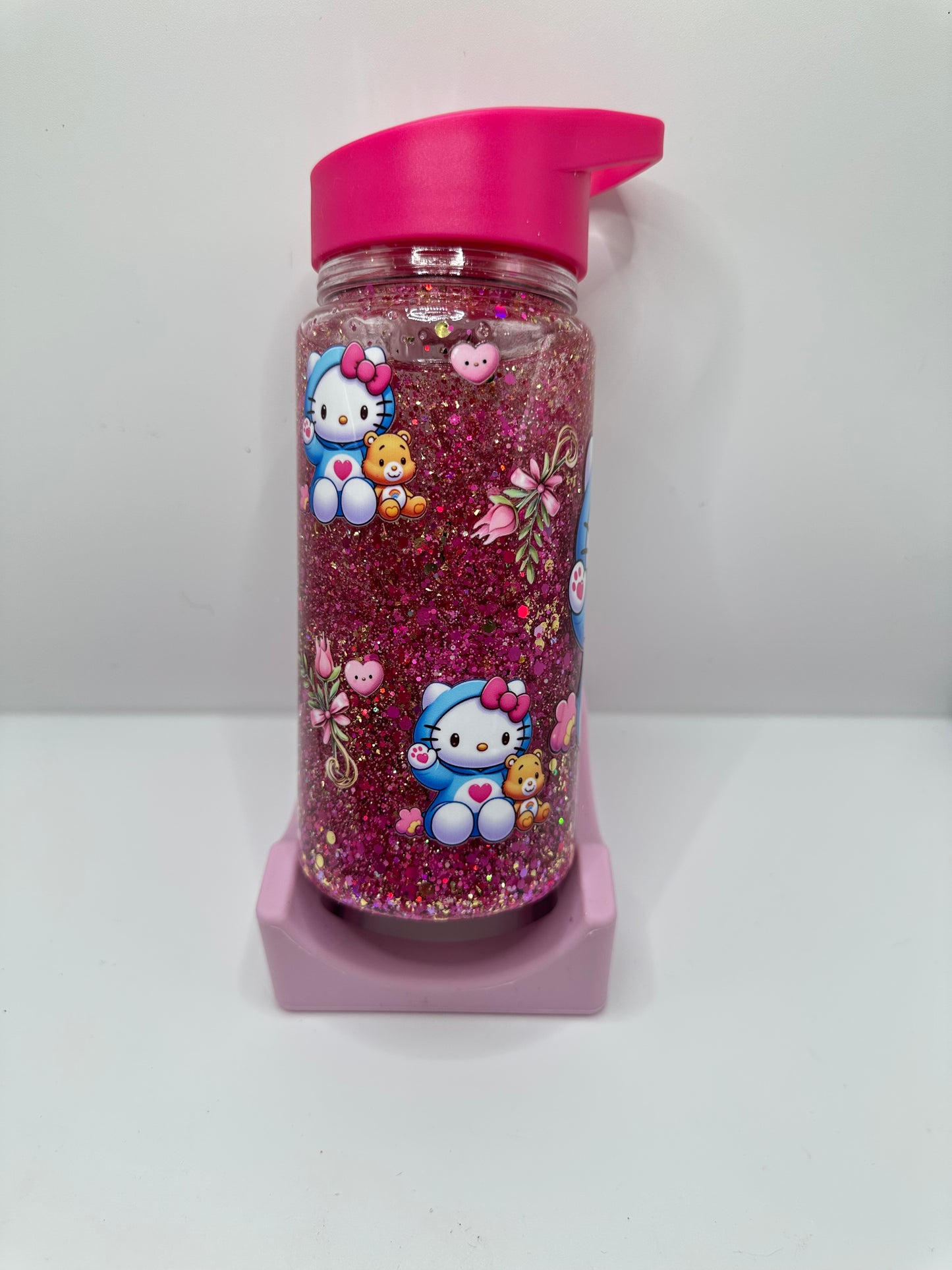 Botella  shaker  con cañita