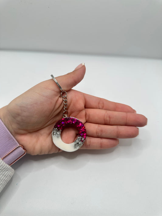 Llavero inicial en resina