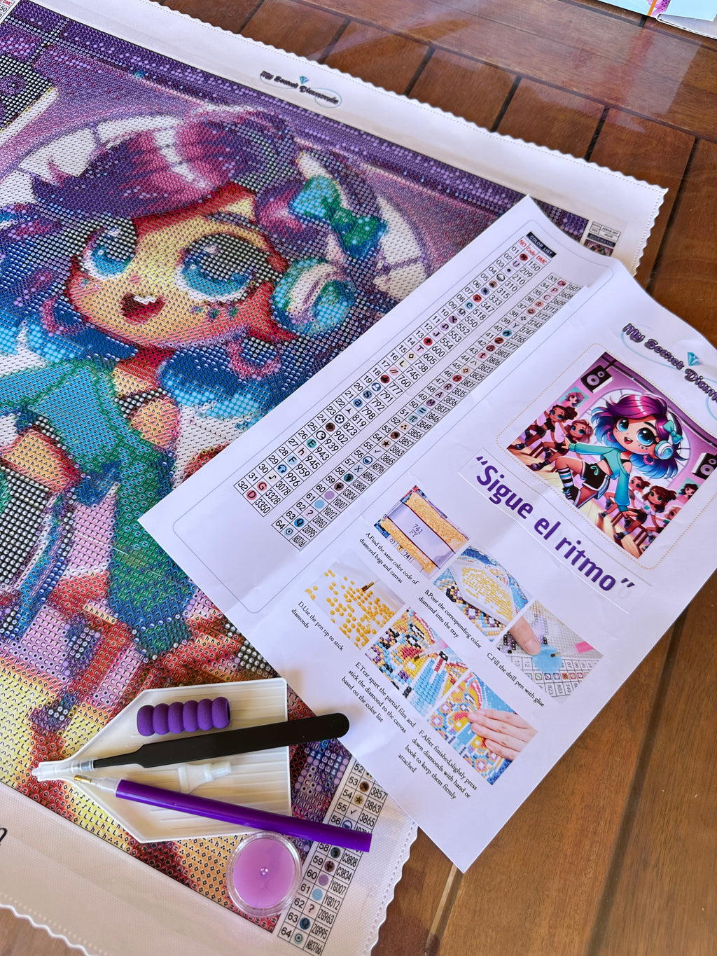 Lienzo  "Sigue el ritmo”