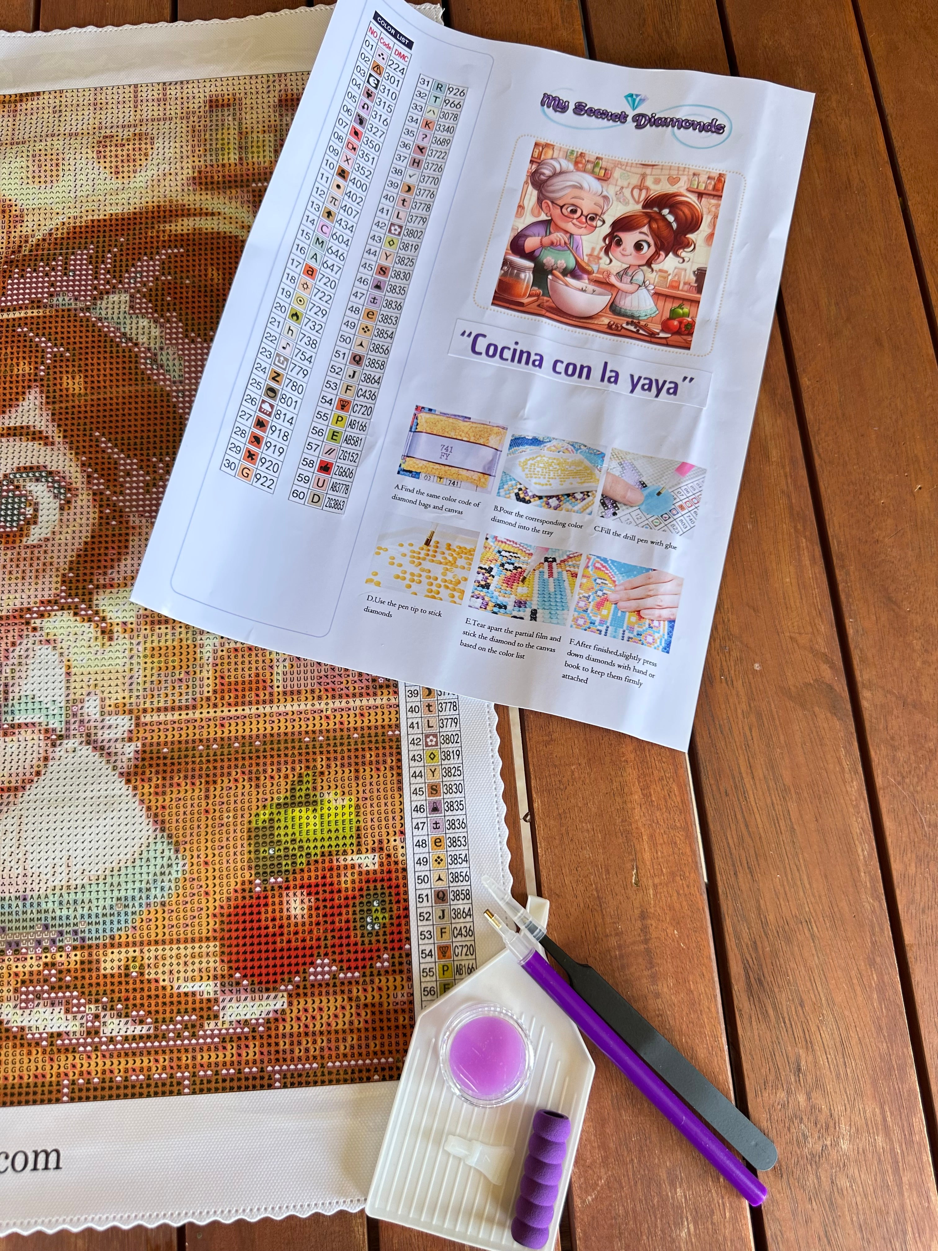 PREVENTA Lienzo  "Cocina con la yaya ”