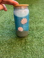 Vaso shaker con tapa y cañita Playa