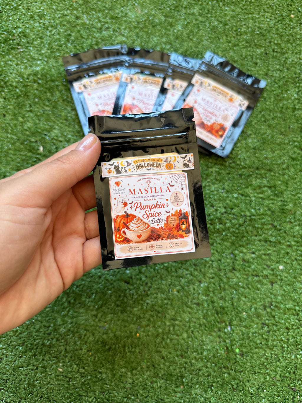 Masilla plana Halloween pumpking spice latte