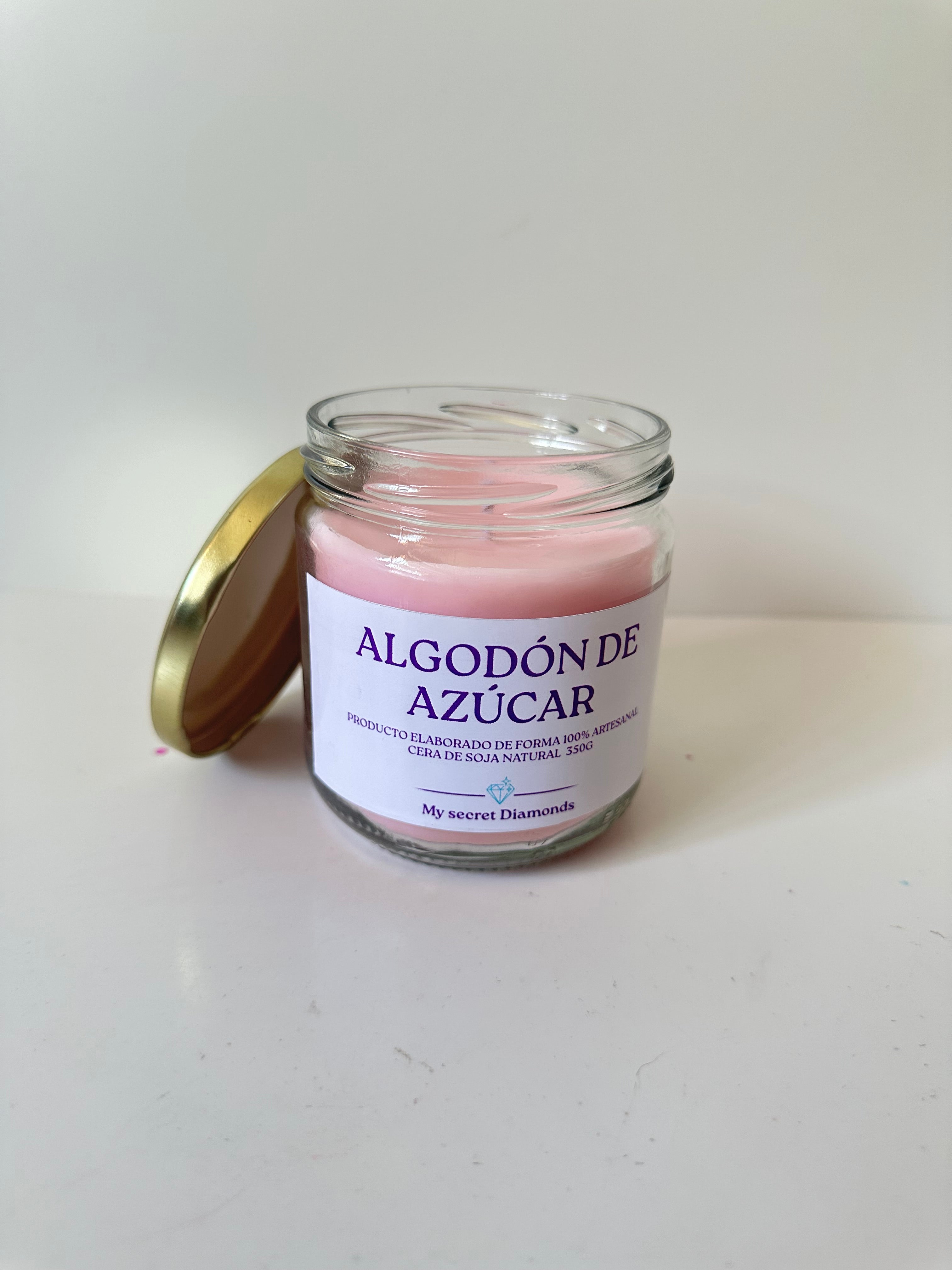 Vela básica “Algodón de azúcar "