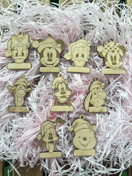 Bola de Navidad personalizable madera (Disn. Pequeña)