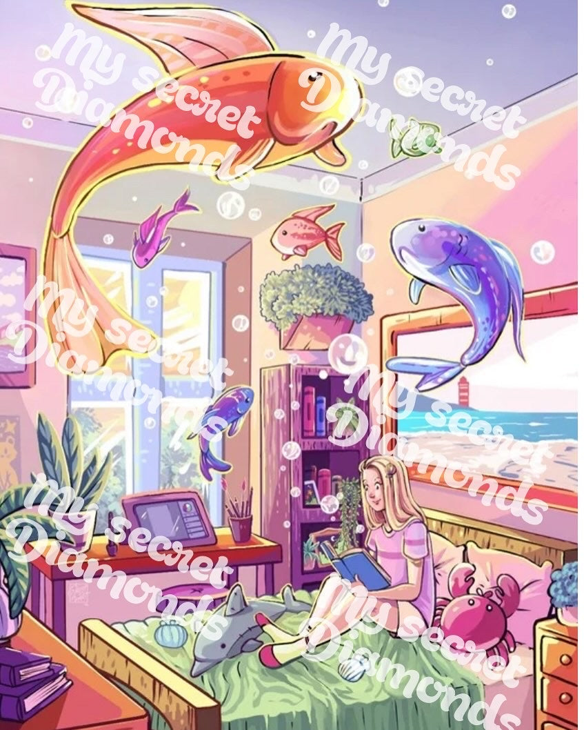 PREVENTA Lienzo  "Soñando despierta ”