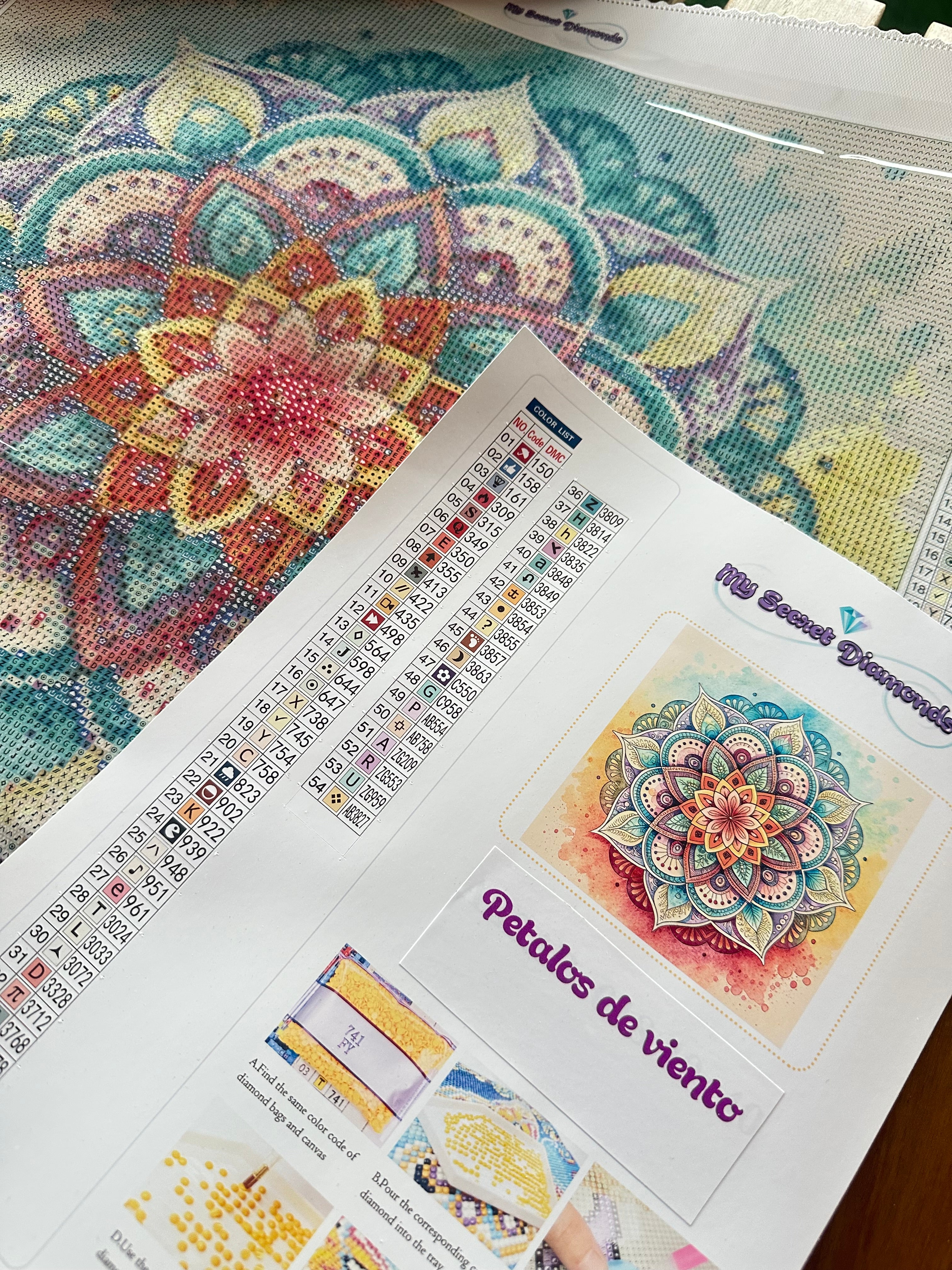 Lienzo  “Pétalos de viento”