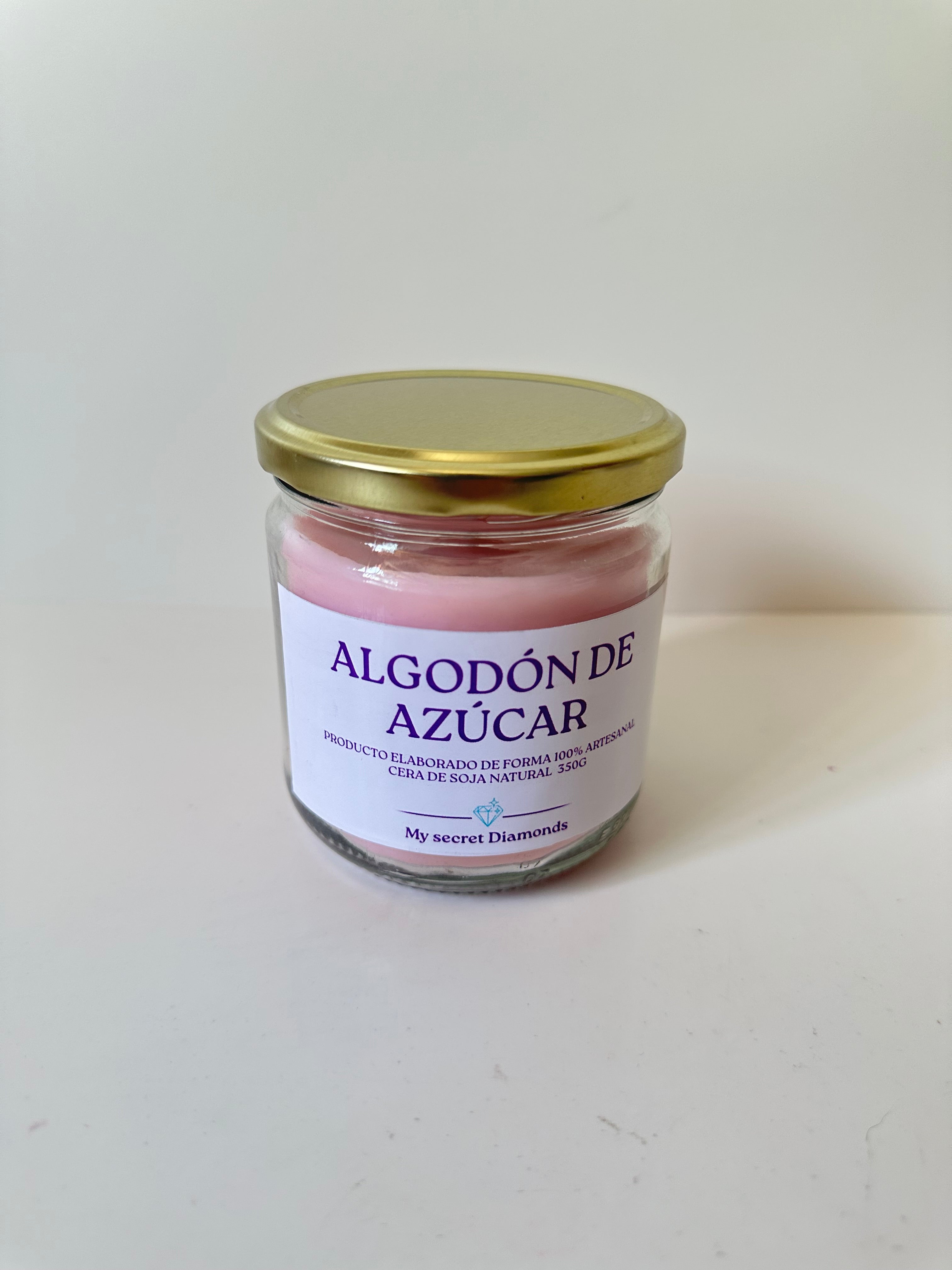 Vela básica “Algodón de azúcar "