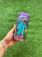 Vaso shaker con tapa y cañita