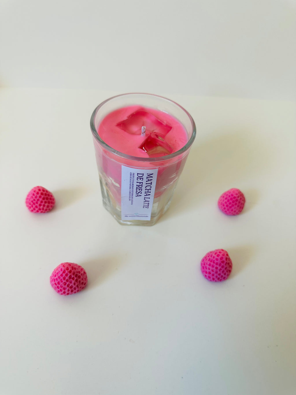 Vela " Matcha latte de fresa "