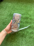 Vaso shaker con tapa y cañita