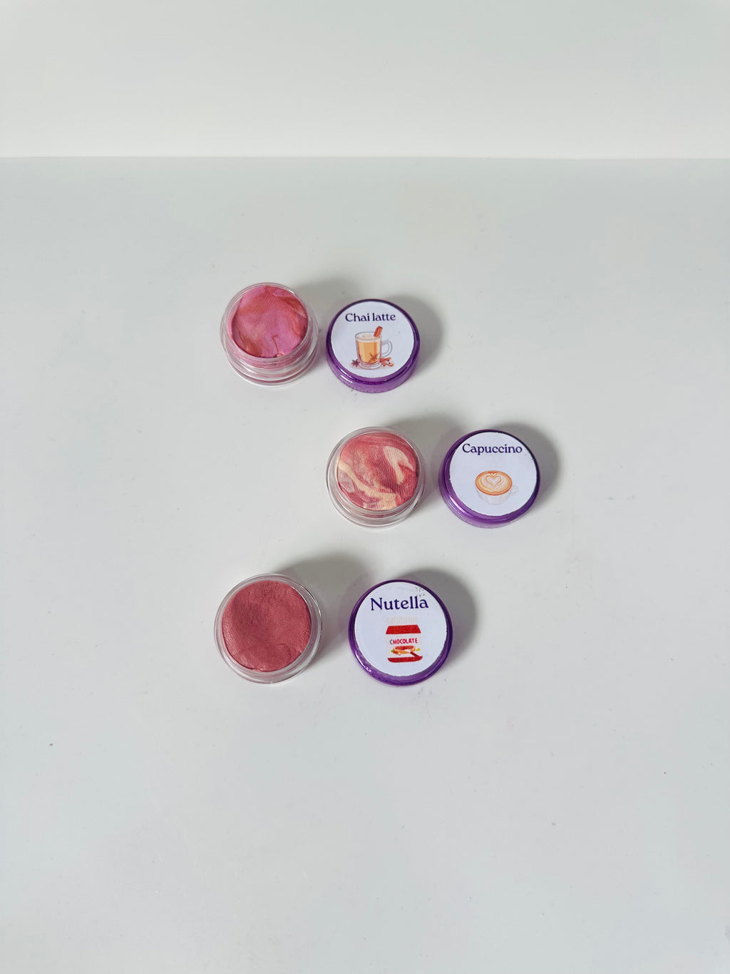 Masillas Capuccino Nutella y Chai Latte (botes)