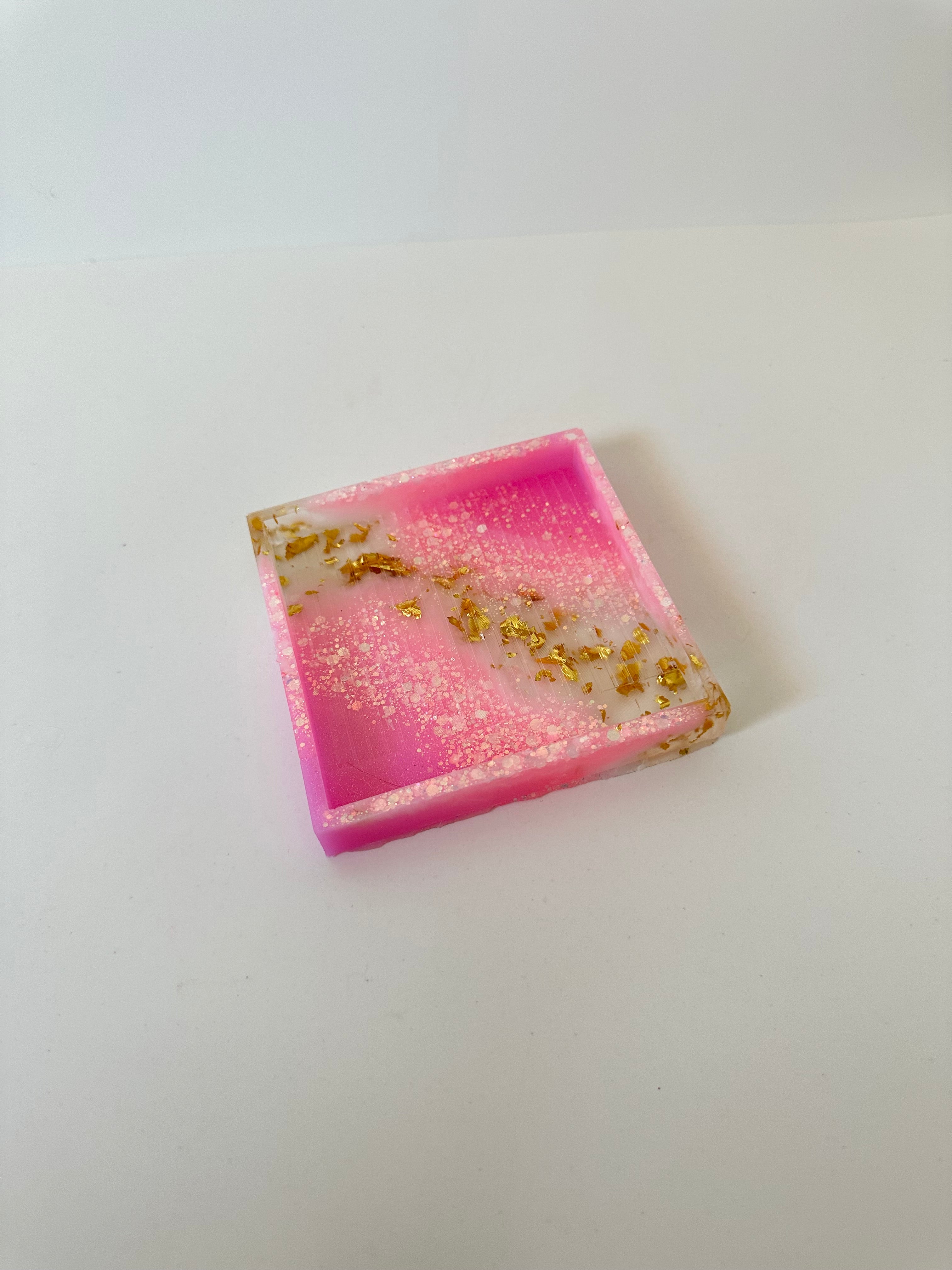 Bandeja dp resina “cuadrada grande  ”