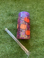 Vaso shaker con tapa y cañita