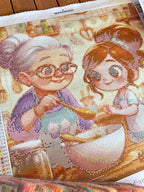 PREVENTA Lienzo  "Cocina con la yaya ”