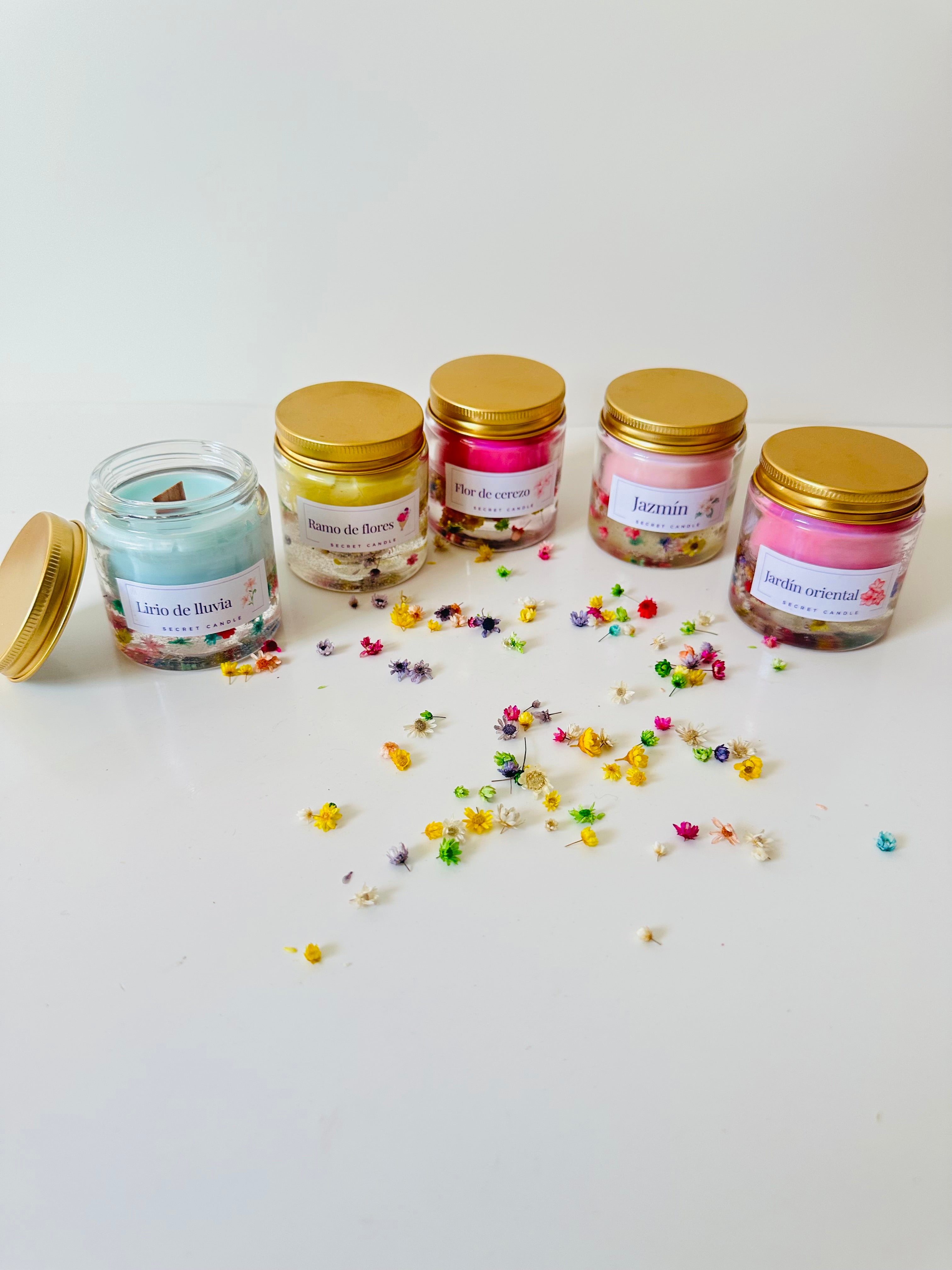 Velas flores “Bella”