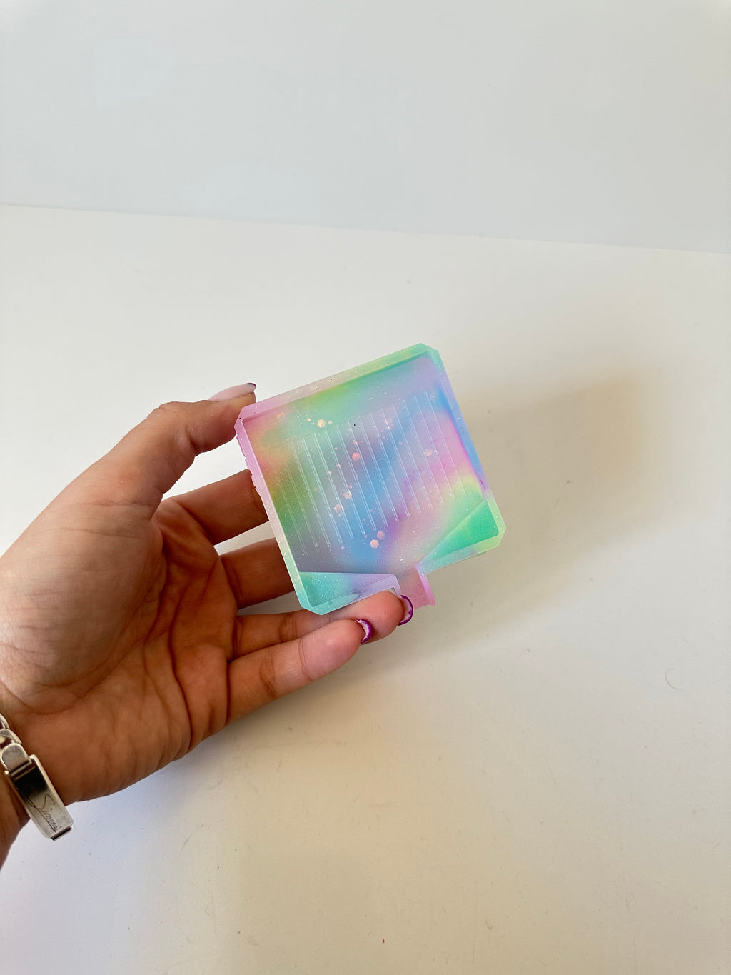 Bandeja dp resina “cuadroval mediana  ”