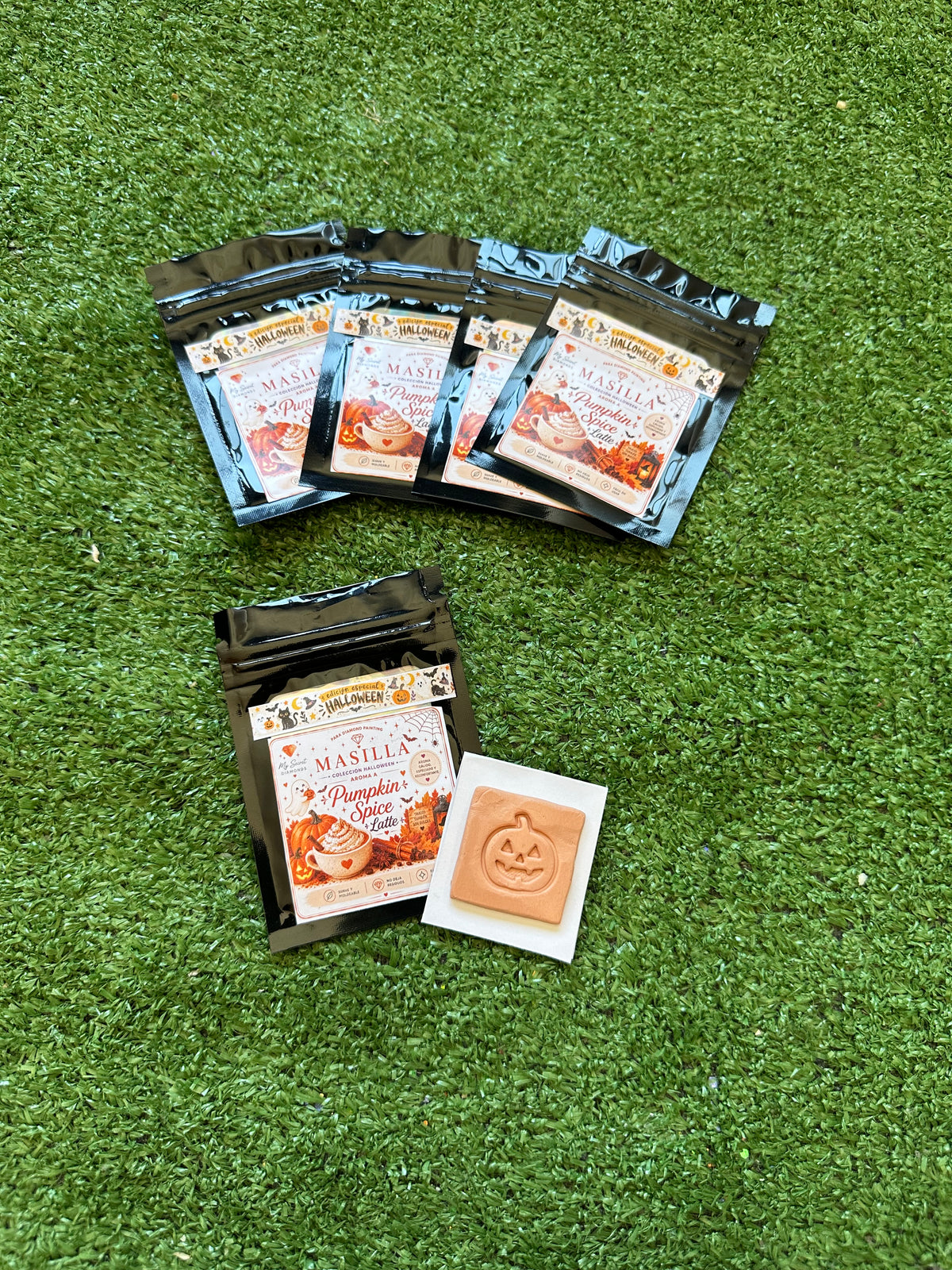Masilla plana Halloween pumpking spice latte