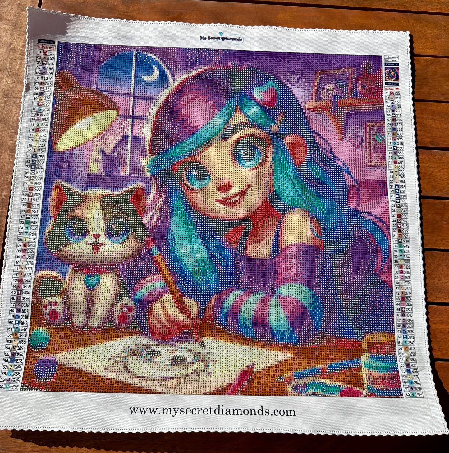 Lienzo  "La chica de morado”