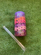 Vaso shaker con tapa y cañita