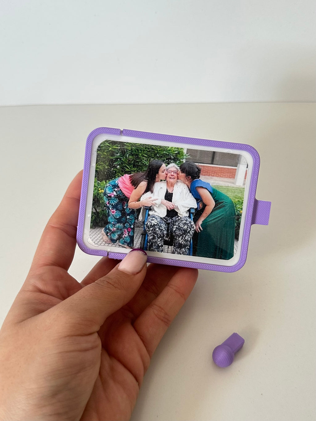 *Personalizable* Bandeja con foto y  tapón