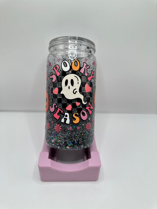 Vaso shaker con tapa y cañita