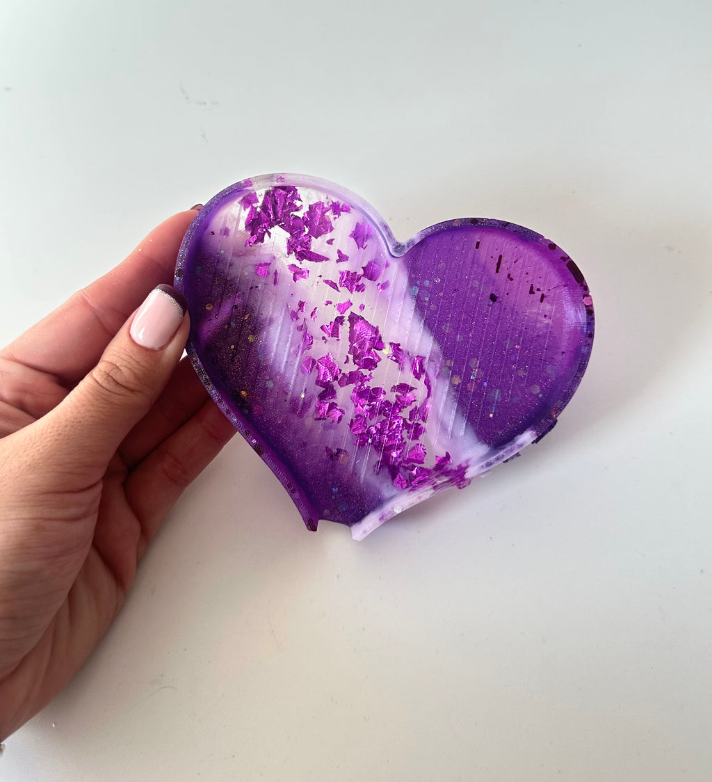 Bandeja dp resina “Corazón grande”