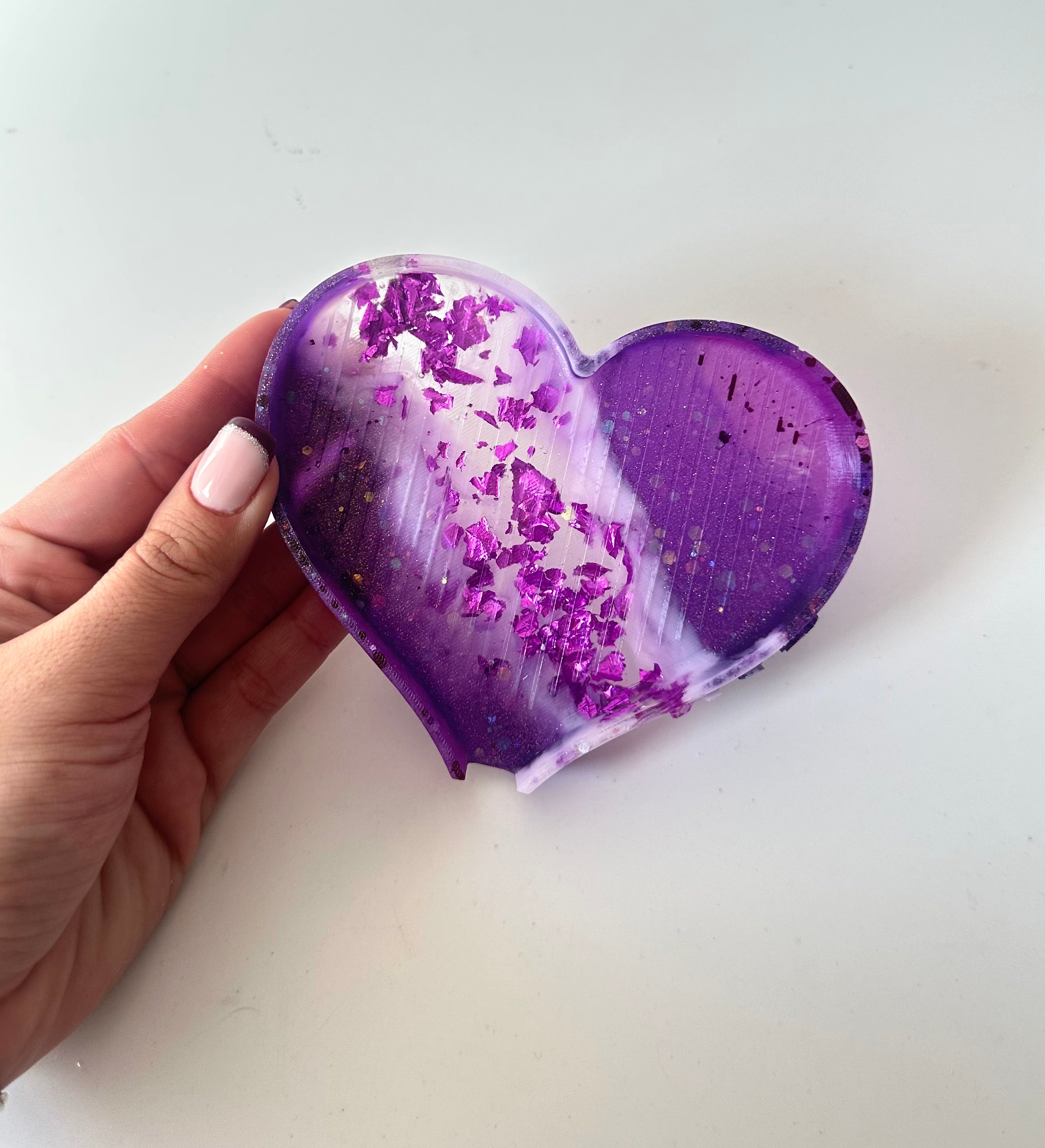 Bandeja dp resina “Corazón grande”