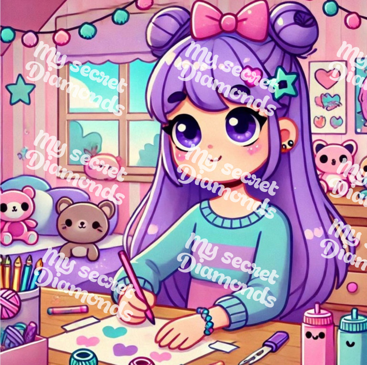 Lienzo  "kawaii girl”