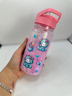 Botella  shaker  con cañita