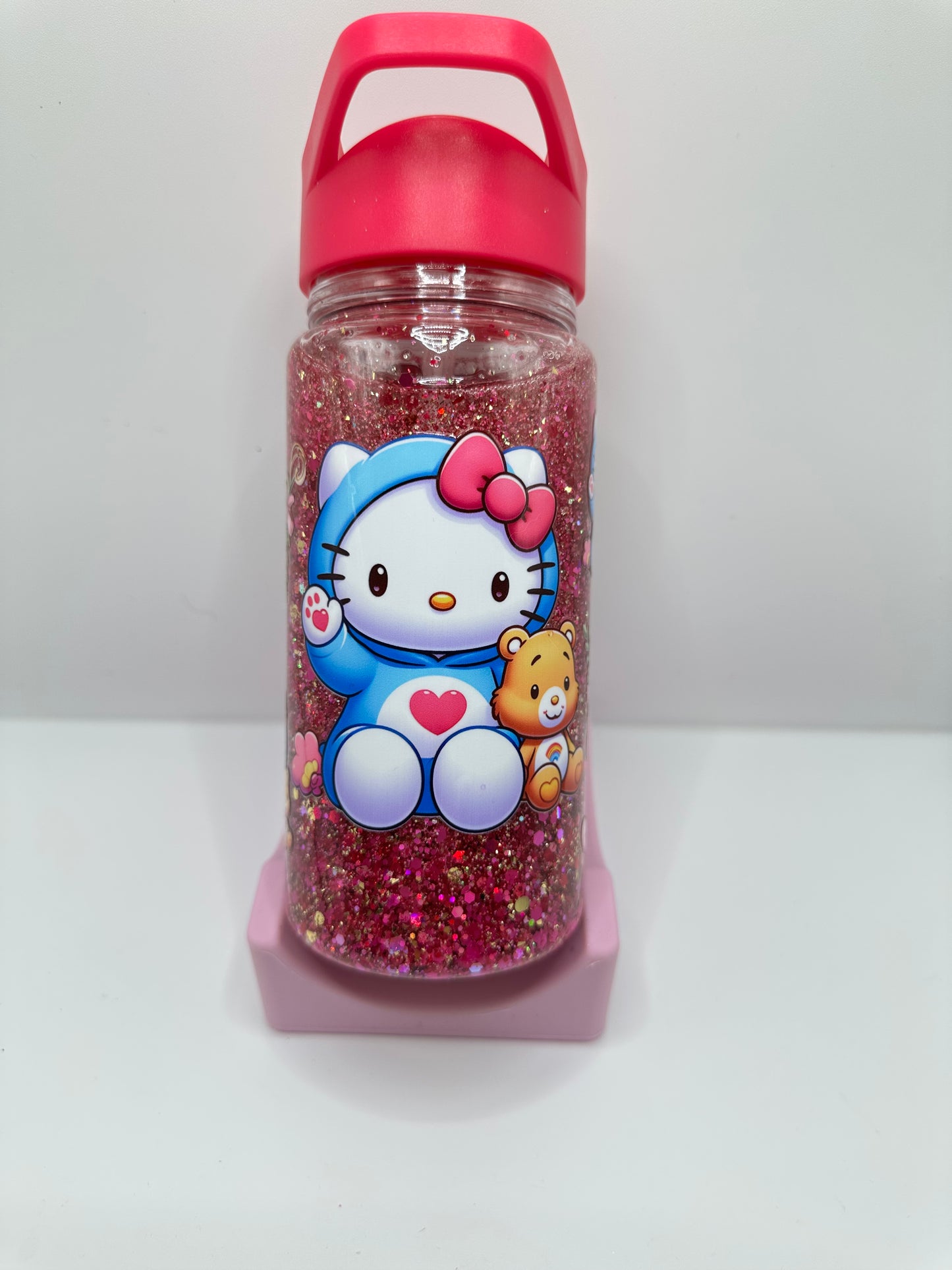 Botella  shaker  con cañita