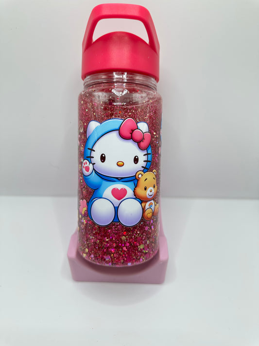 Botella  shaker  con cañita