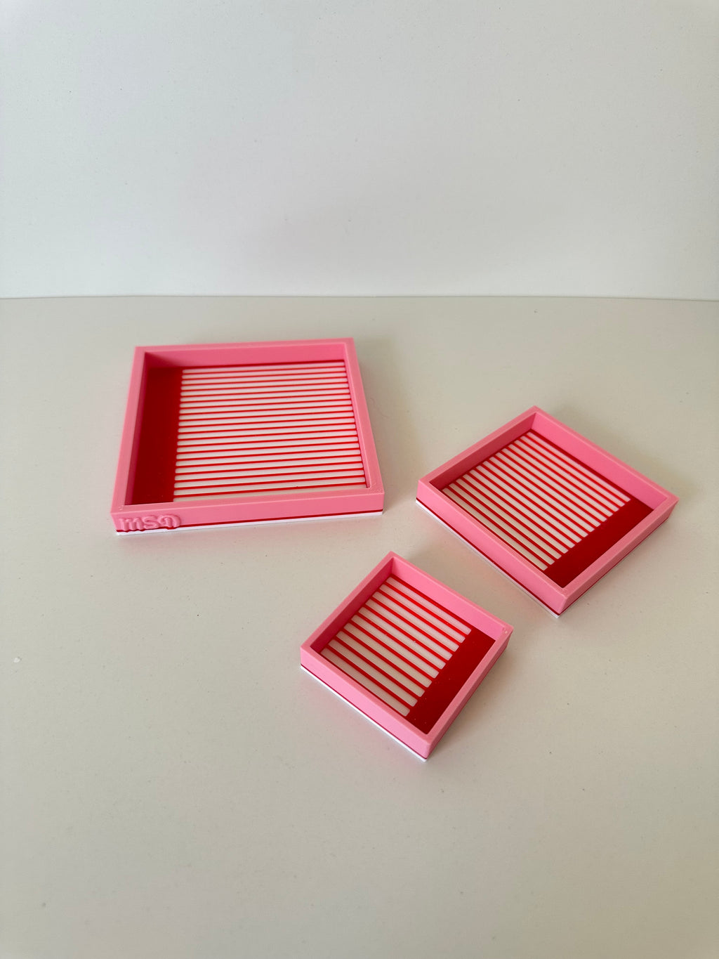 Pack 3 Bandejas dp 3d “cuadradas”