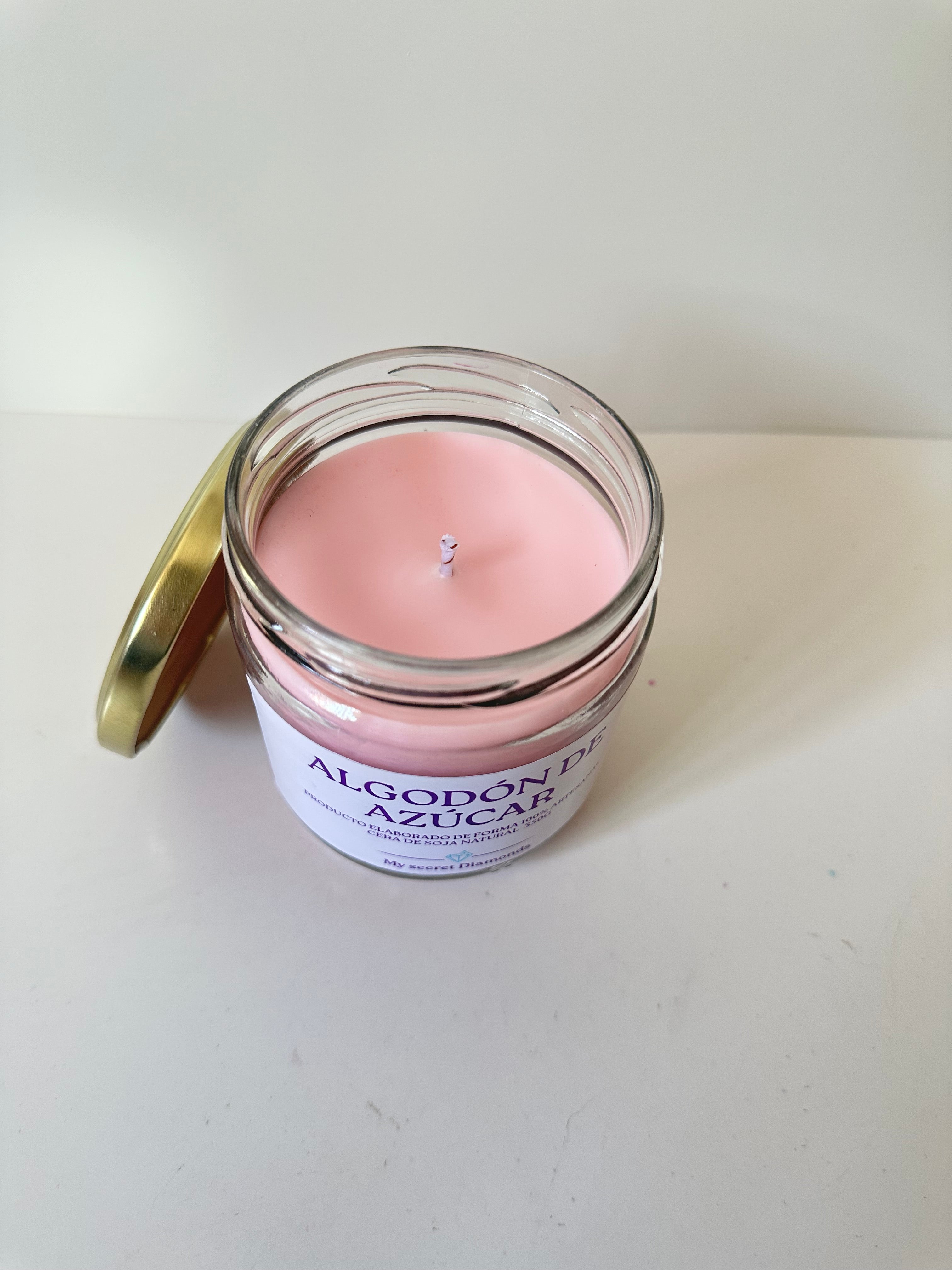 Vela básica “Algodón de azúcar "