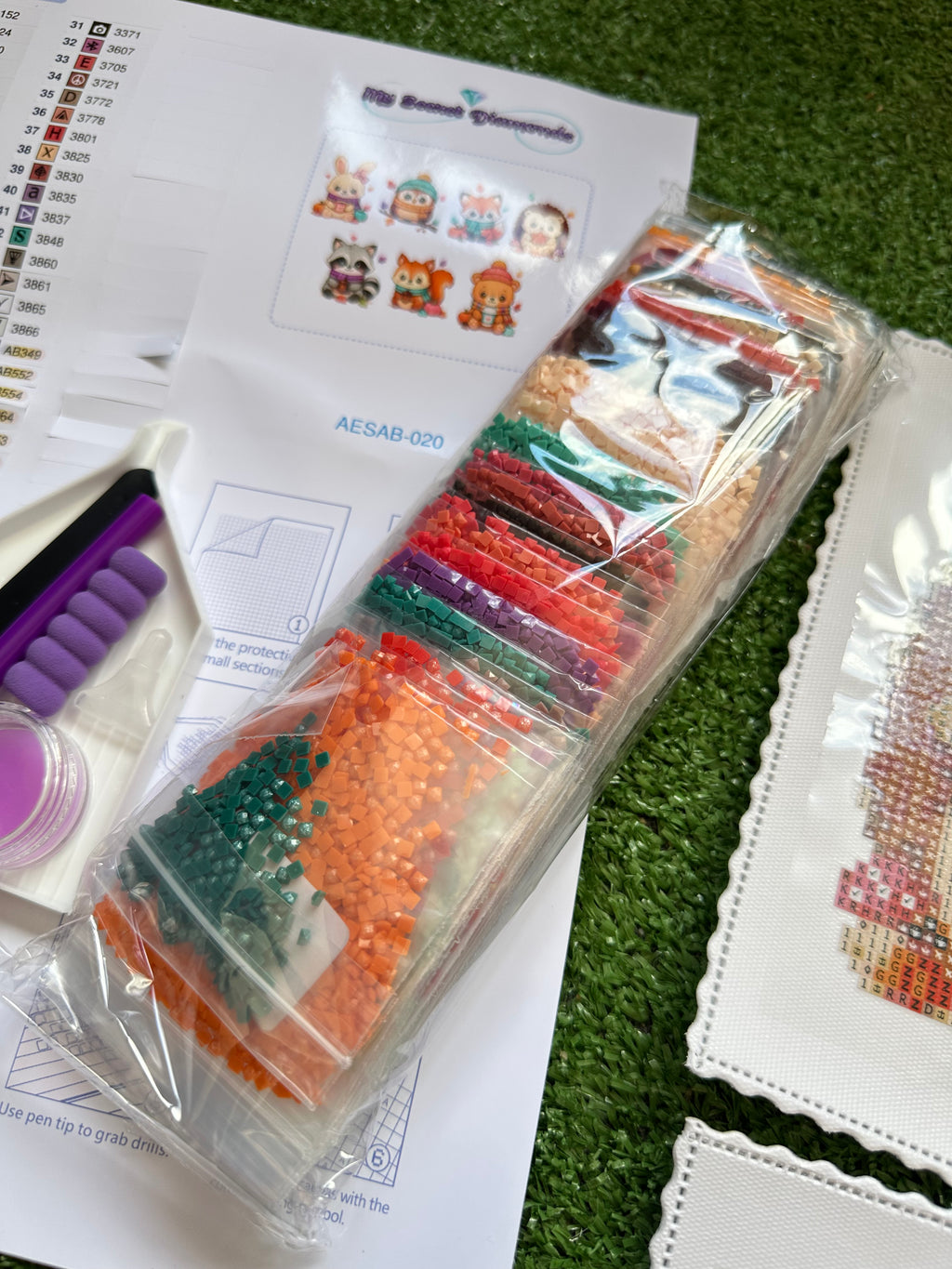PREVENTA Kit mini lienzos   "Patitas de otoño”