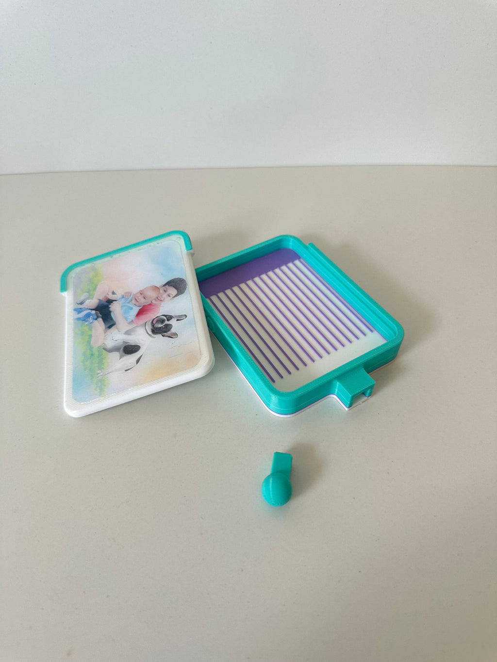 *Personalizable* Bandeja con foto y  tapón