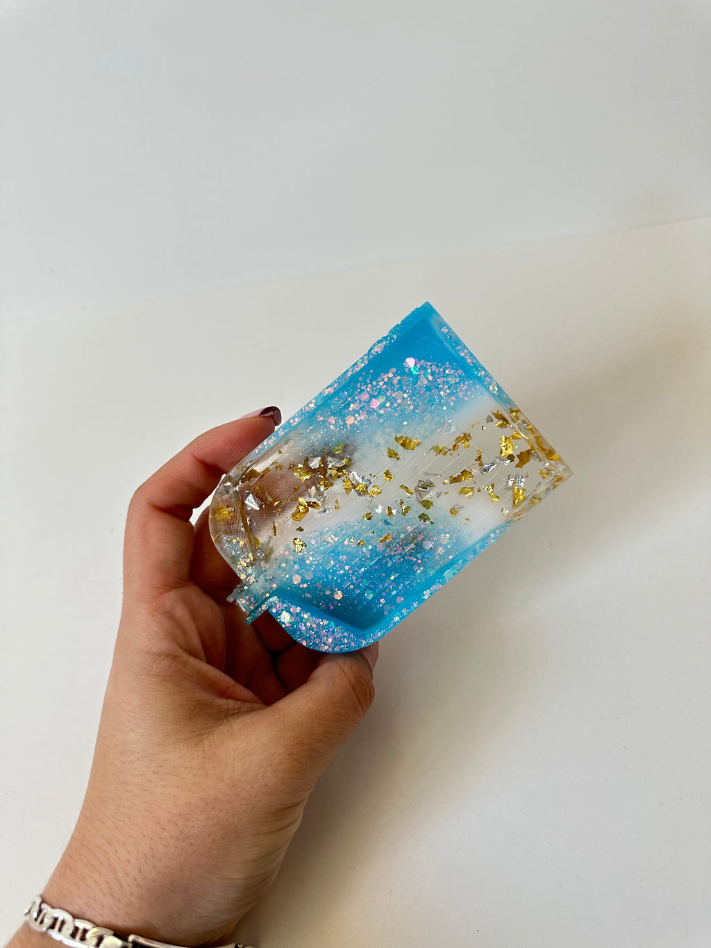 Bandeja dp resina “barqui abierta mediana ”