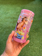 Vaso shaker con tapa y cañita