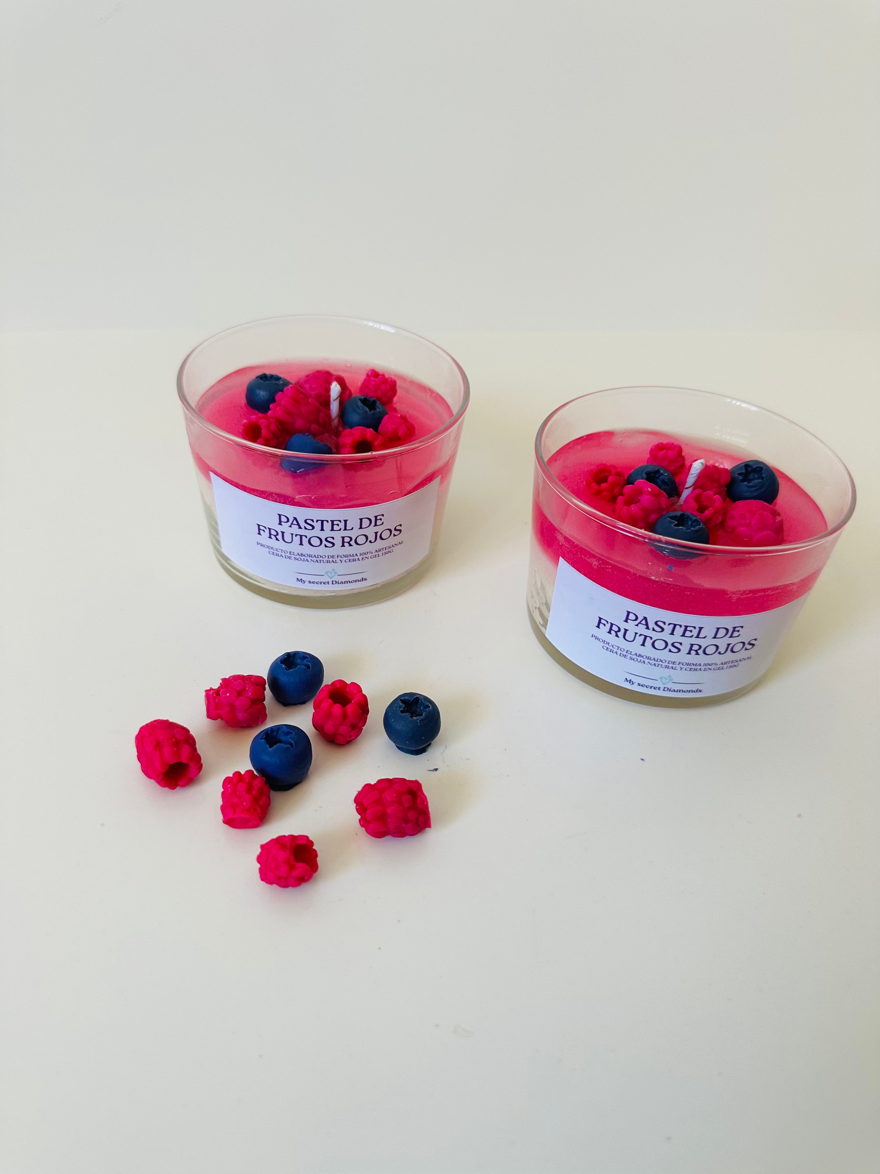 Vela " pastel de frutos rojos  "