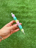 Boli dp resina TORNEADO Rainbow con anillo cautivo