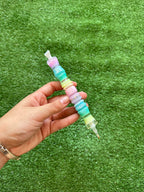 Boli dp resina TORNEADO Rainbow con anillo cautivo