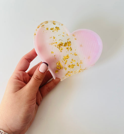 Bandeja dp resina “Corazón grande”