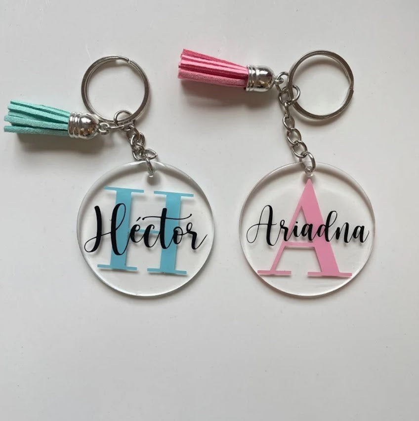 Llavero Personalizado Modelo Inicial